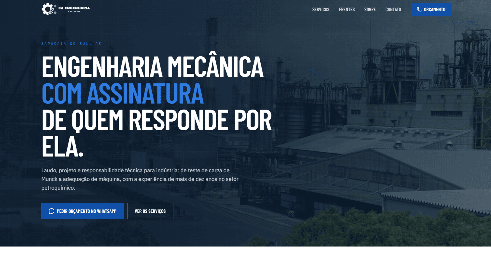 Sistema da EA Engenharia
