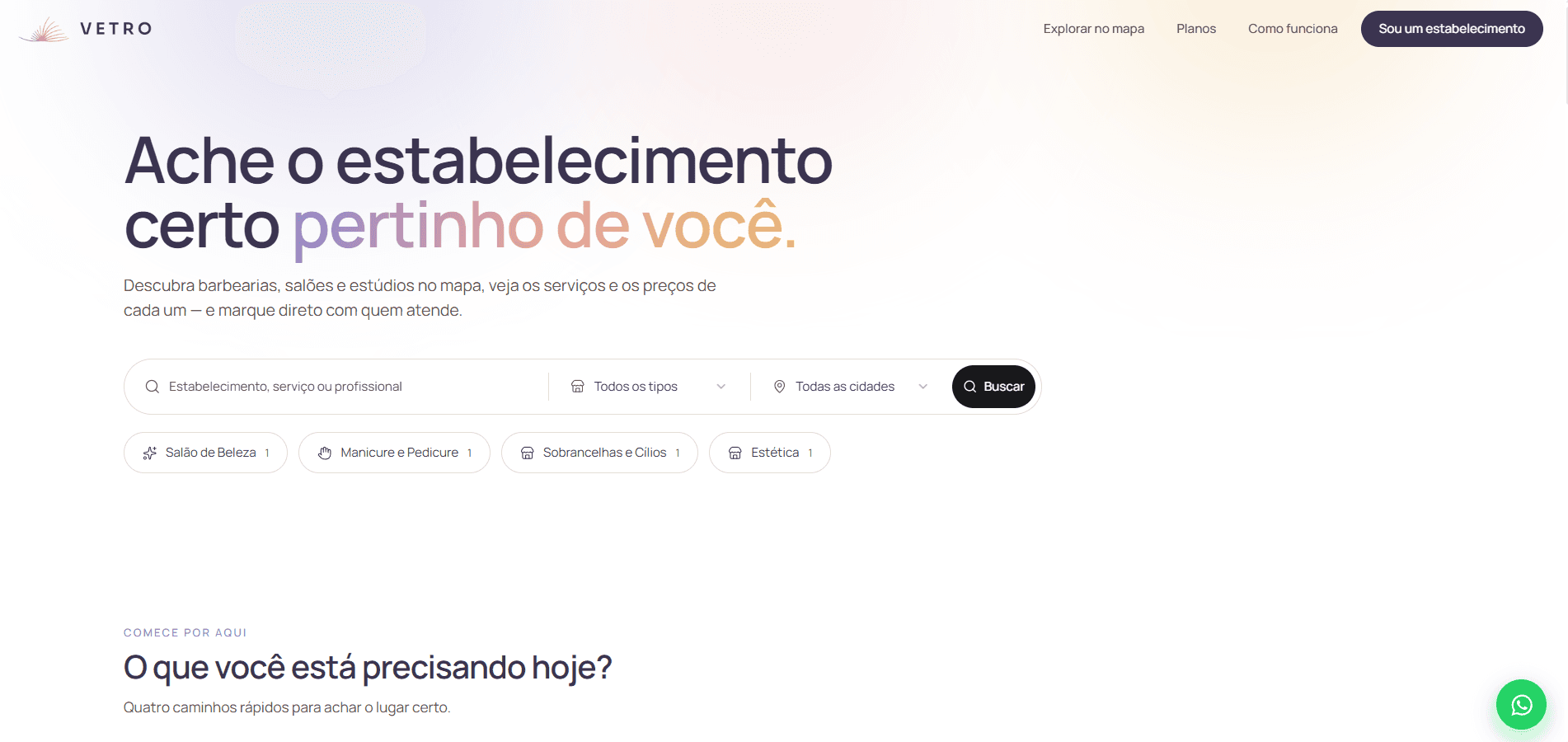 Vetro, plataforma de agendamento da db.app